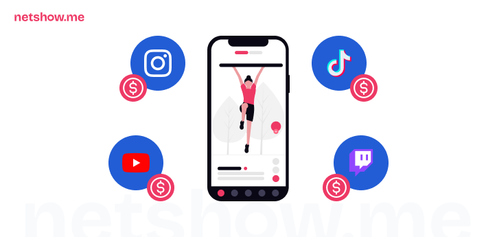 Como monetizar vídeos no YouTube, Instagram, TikTok e Twitch