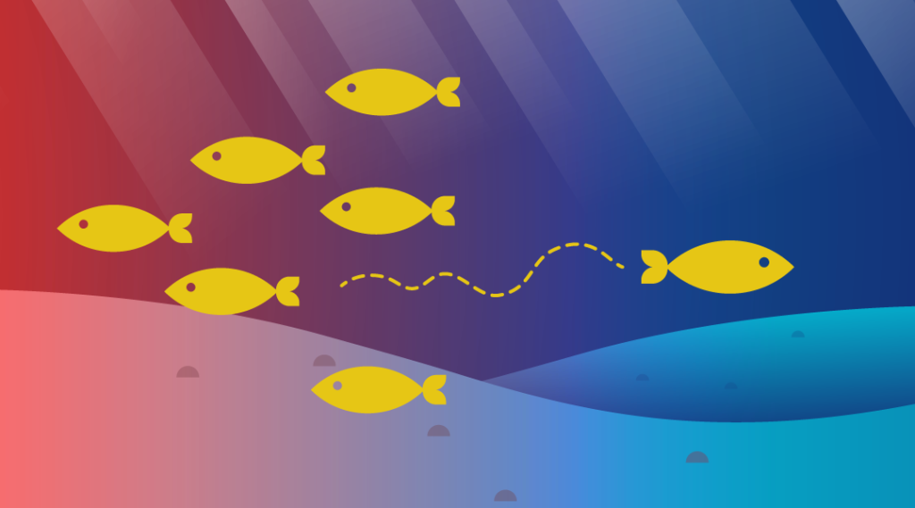 Qual a diferença entre a estrategia do oceano azul e oceano vermelho