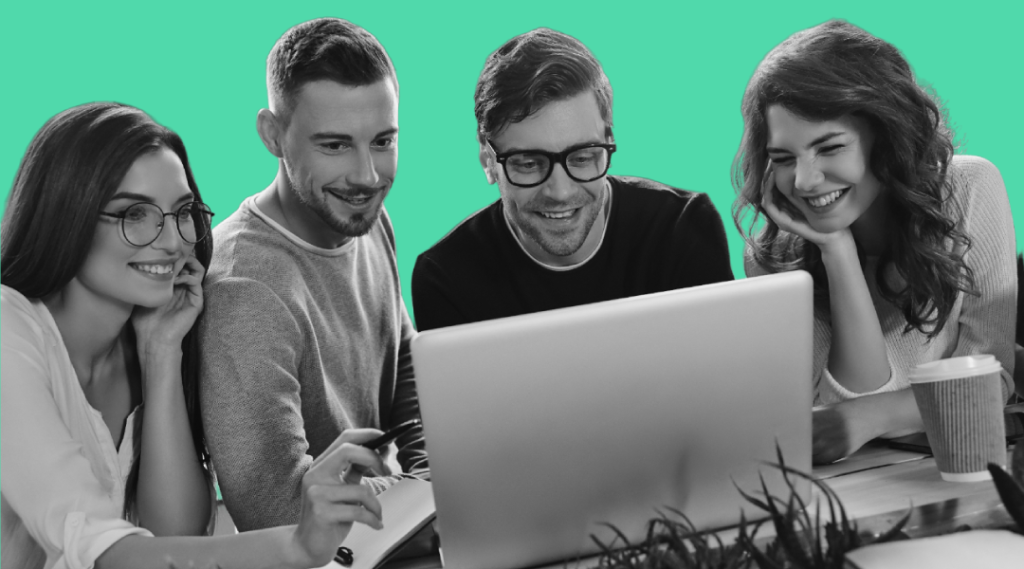 equipe de marketing de conteúdo