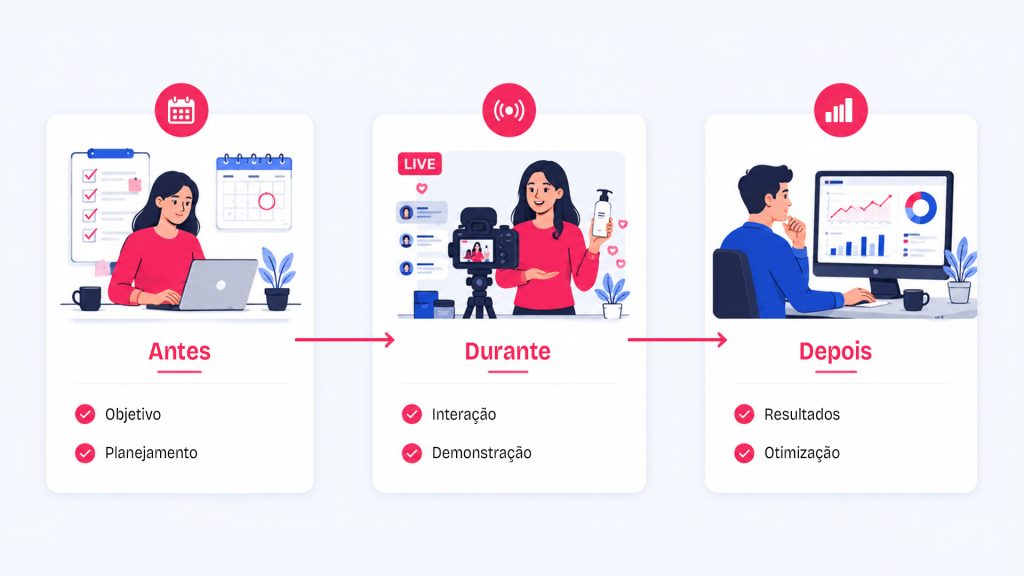 Como eu estruturo uma operação de live commerce vendas - Netshow.me