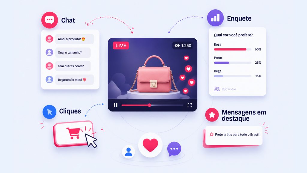 Métricas de live commerce para medir engajamento - Netshow.me