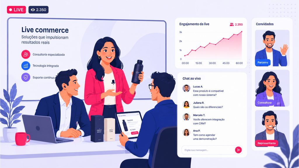 Onde o live commerce vendas consultivas gera mais valor - Netshow.me