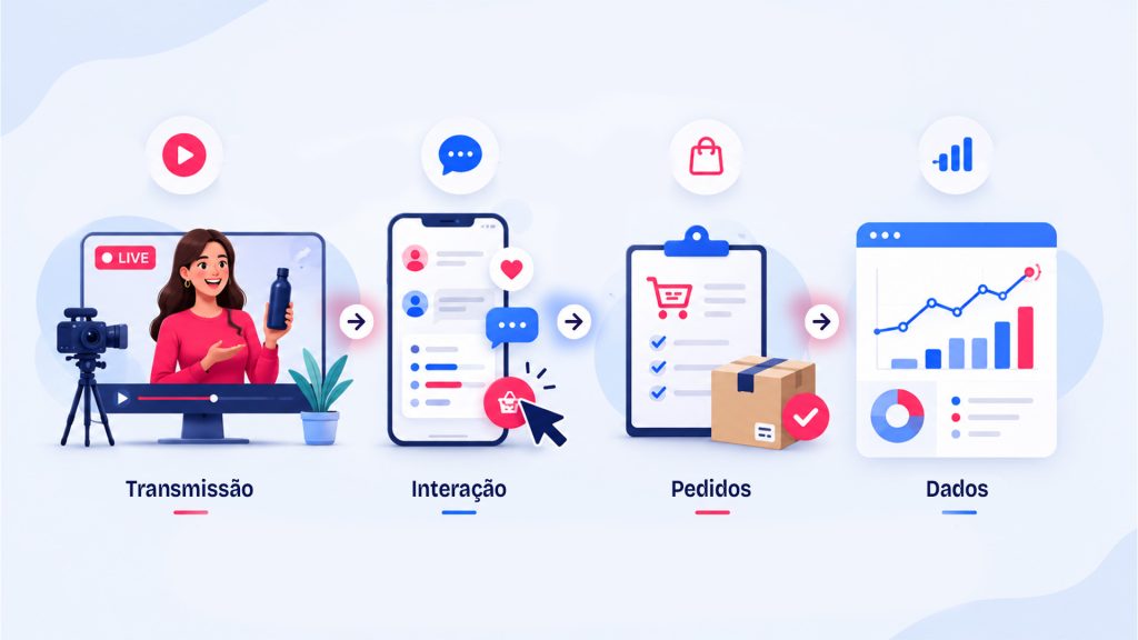 Por que a operação de live commerce precisa ser tratada como estrutura de vendas - Netshow.me